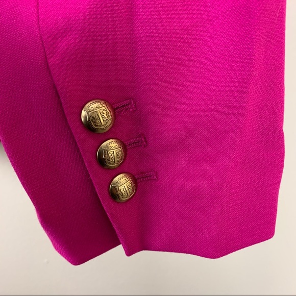NWT Talbots Fuchsia Pink Blazer Gold Buttons 22W - Picture 10 of 16